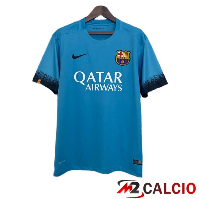 Maglie Calcio Personalizzate,Tute Calcio Squadre,Maglia Nazionale Italiana Calcio | Maglie Calcio FC Barcellona Retro Terza Blu 2015-2016