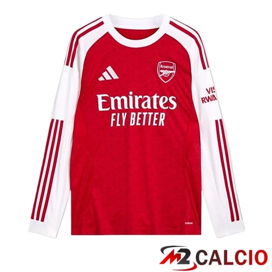 Maglie Calcio Personalizzate,Tute Calcio Squadre,Maglia Nazionale Italiana Calcio | Maglie Calcio Arsenal Manica Lunga Prima 2025/2026