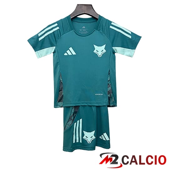 Maglie Calcio Personalizzate,Tute Calcio Squadre,Maglia Nazionale Italiana Calcio | Maglie Calcio Cruzeiro Bambino Verde 2025/2026
