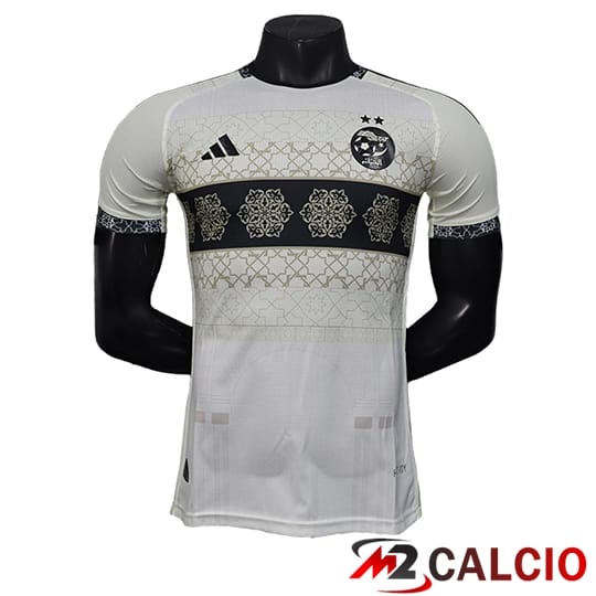 Maglie Calcio Personalizzate,Tute Calcio Squadre,Maglia Nazionale Italiana Calcio | Maglie Calcio Algeria Edizione Speciale Bianco 2025/2026