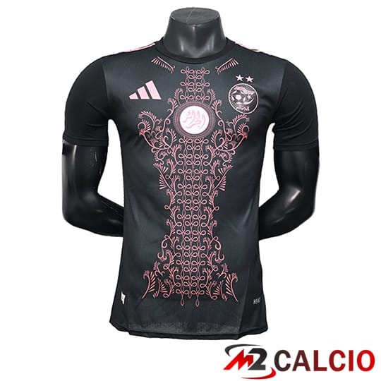 Maglie Calcio Personalizzate,Tute Calcio Squadre,Maglia Nazionale Italiana Calcio | Maglie Calcio Algeria Edizione Speciale Nero 2025/2026