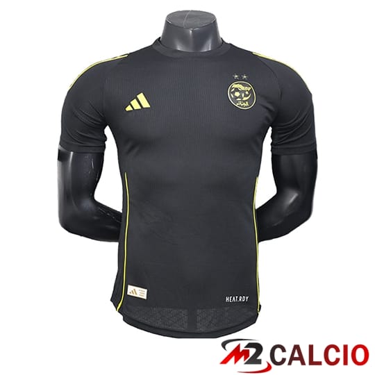 Maglie Calcio Personalizzate,Tute Calcio Squadre,Maglia Nazionale Italiana Calcio | Maglie Calcio Algeria Edizione Speciale Nero 2025/2026