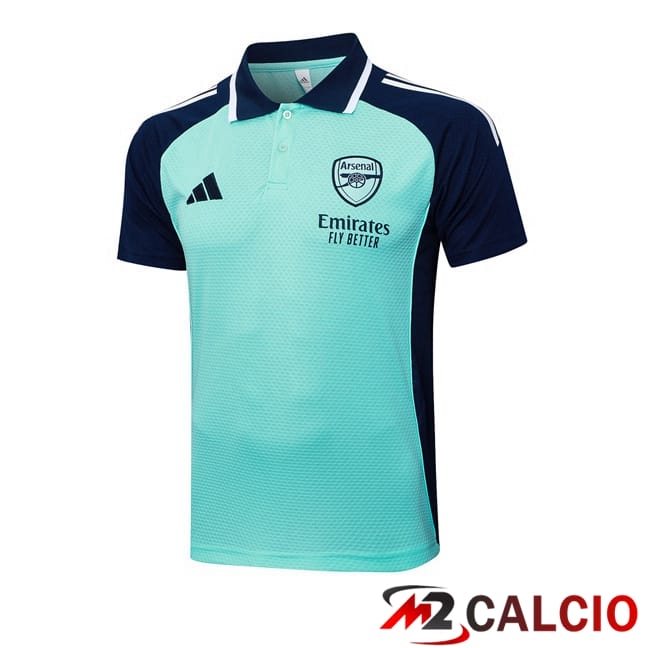 Maglie Calcio Personalizzate,Tute Calcio Squadre,Maglia Nazionale Italiana Calcio | Maglia Polo Arsenal Verde 2025/2026