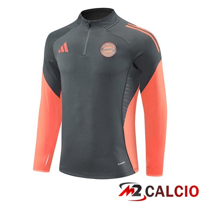 Maglie Calcio Personalizzate,Tute Calcio Squadre,Maglia Nazionale Italiana Calcio | Felpa Allenamento Bayern Monaco Grigio 2025/2026