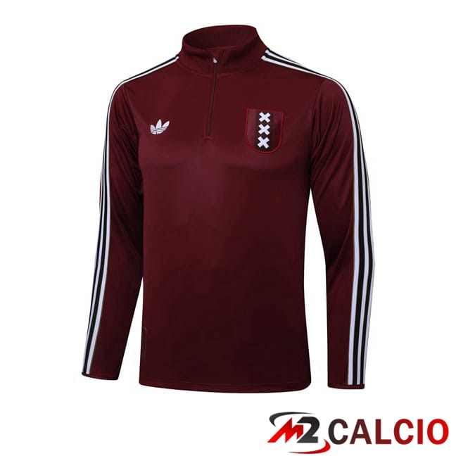 Maglie Calcio Personalizzate,Tute Calcio Squadre,Maglia Nazionale Italiana Calcio | Felpa Allenamento AFC Ajax Rosso 2025/2026