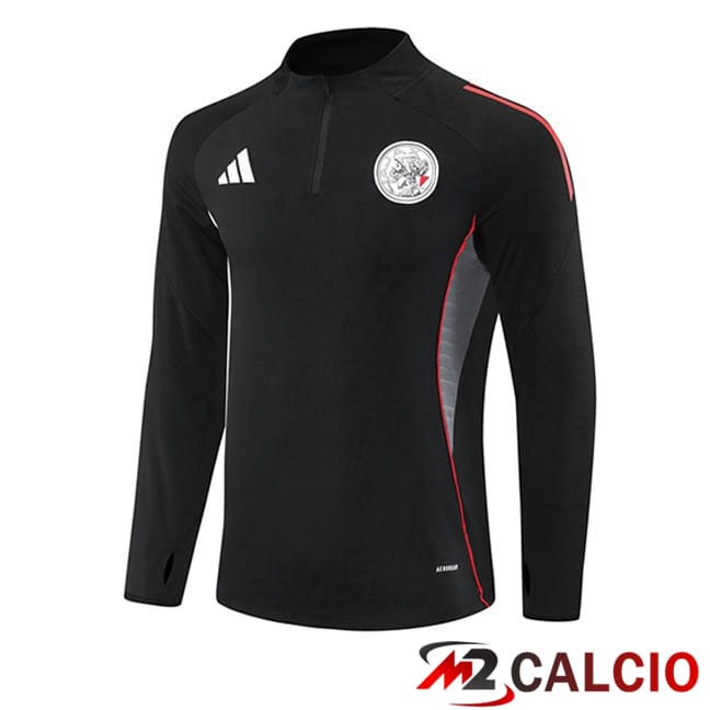 Maglie Calcio Personalizzate,Tute Calcio Squadre,Maglia Nazionale Italiana Calcio | Felpa Allenamento AFC Ajax Nero 2025/2026