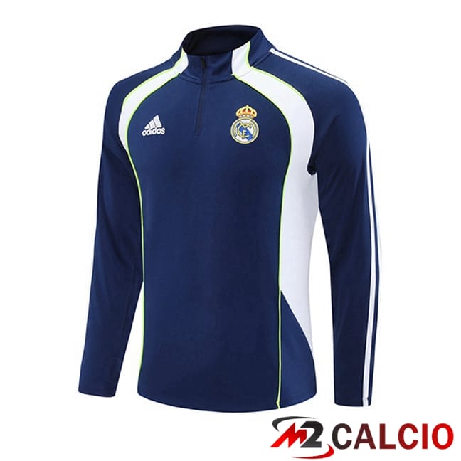 Maglie Calcio Personalizzate,Tute Calcio Squadre,Maglia Nazionale Italiana Calcio | Felpa Allenamento Real Madrid Blu Reale 2025/2026
