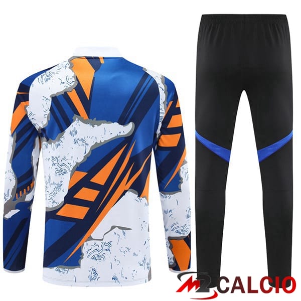 Insieme Tuta Calcio Real Madrid Blu Bianco 2025/2026