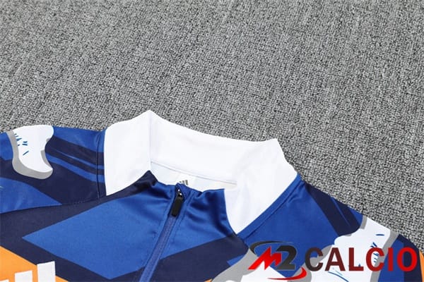 Insieme Tuta Calcio Real Madrid Blu Bianco 2025/2026