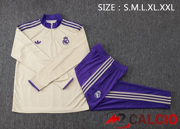 Insieme Tuta Calcio Real Madrid Giallo 2025/2026