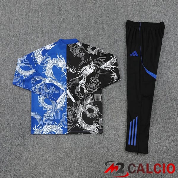 Insieme Tuta Calcio Real Madrid Nero Blu 2025/2026