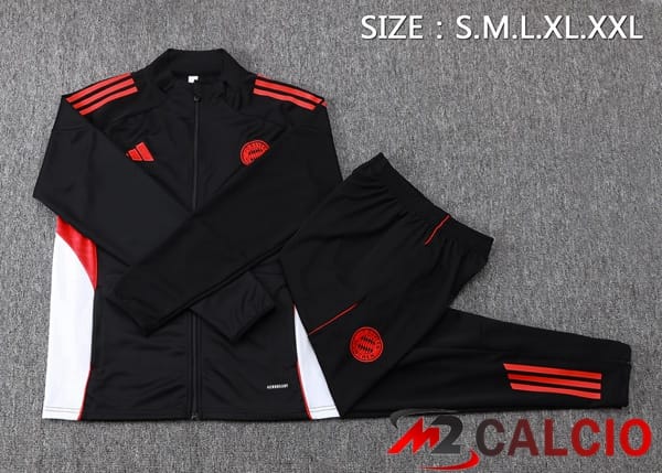 Insieme Tuta Calcio - Giacca Bayern Monaco Nero 2025/2026