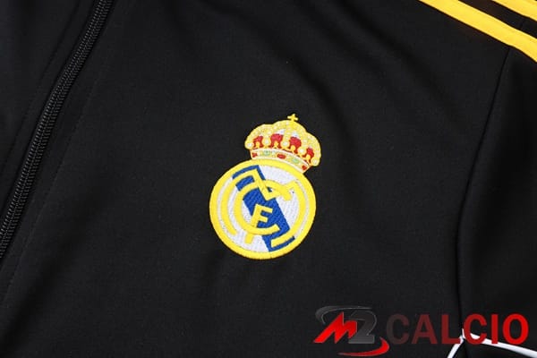 Insieme Tuta Calcio - Giacca Real Madrid Nero 2025/2026