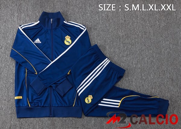 Insieme Tuta Calcio - Giacca Real Madrid Blu Reale 2025/2026