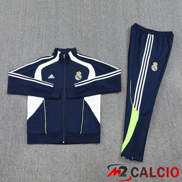 Insieme Tuta Calcio - Giacca Real Madrid Blu Reale 2025/2026