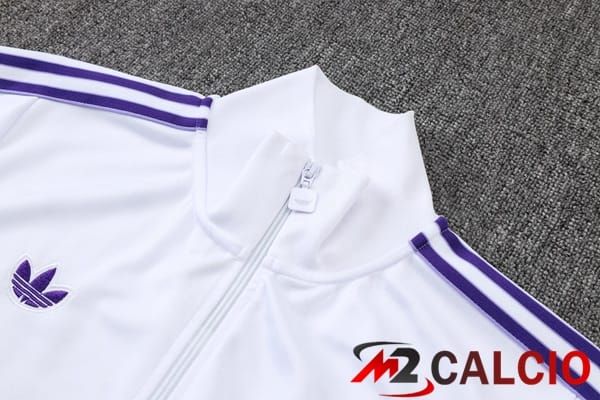 Insieme Tuta Calcio - Giacca Real Madrid Bianco 2025/2026