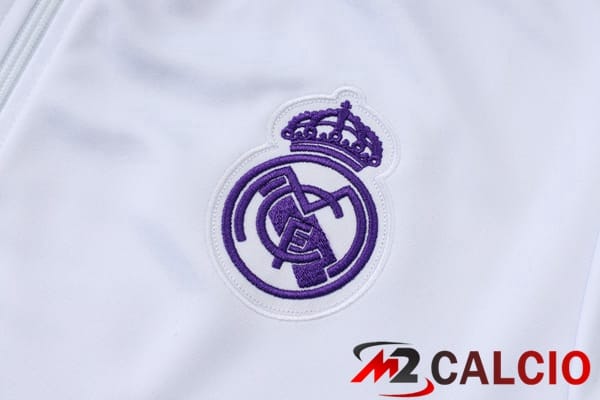Insieme Tuta Calcio - Giacca Real Madrid Bianco 2025/2026