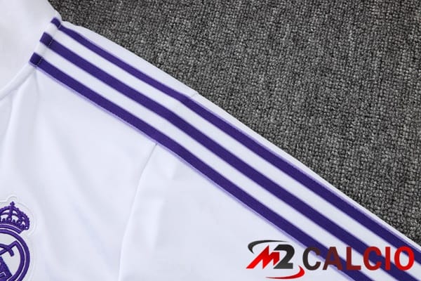 Insieme Tuta Calcio - Giacca Real Madrid Bianco 2025/2026