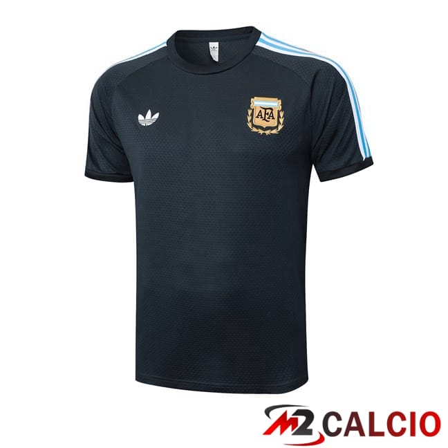 Maglie Calcio Personalizzate,Tute Calcio Squadre,Maglia Nazionale Italiana Calcio | T Shirt Allenamento Argentina Grigio 2025/2026