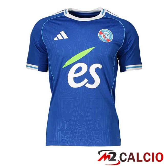 Maglie Calcio Personalizzate,Tute Calcio Squadre,Maglia Nazionale Italiana Calcio | Maglie Calcio RC Strasbourg Alsace Prima Blu 2025/2026
