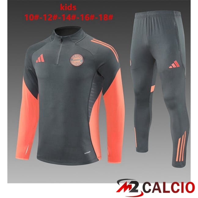 Maglie Calcio Personalizzate,Tute Calcio Squadre,Maglia Nazionale Italiana Calcio | Insieme Tuta Calcio Bayern Monaco Bambino Grigio 2025/2026