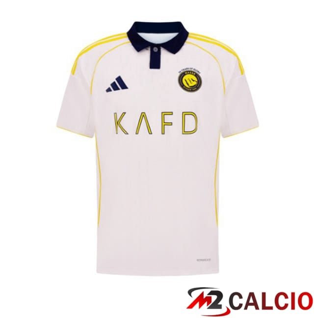 Maglie Calcio Personalizzate,Tute Calcio Squadre,Maglia Nazionale Italiana Calcio | Maglie Calcio Al-Nassr FC Terza Bianco 2025/2026