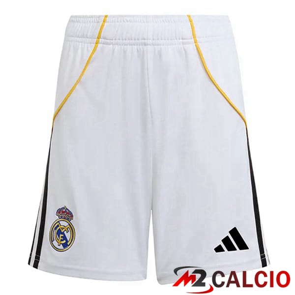 Maglie Calcio Real Madrid Prima Bianco 2025/2026