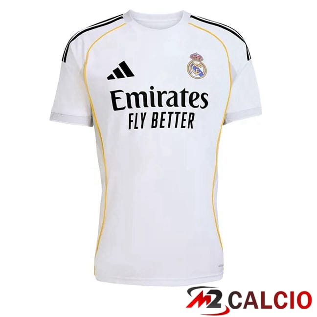 Maglie Calcio Personalizzate,Tute Calcio Squadre,Maglia Nazionale Italiana Calcio | Maglie Calcio Real Madrid Prima Bianco 2025/2026
