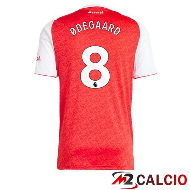 Maglie Calcio Personalizzate,Tute Calcio Squadre,Maglia Nazionale Italiana Calcio | Maglie Calcio Arsenal (ØDEGAARD 8) Prima Rosso Bianco 2025/2026