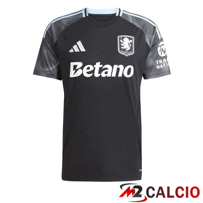 Maglie Calcio Personalizzate,Tute Calcio Squadre,Maglia Nazionale Italiana Calcio | Maglie Calcio Aston Villa Seconda Nero 2025/2026