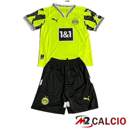 Maglie Calcio Personalizzate,Tute Calcio Squadre,Maglia Nazionale Italiana Calcio | Maglie Calcio Dortmund Bambino Edizione Speciale Verde 2025/2026