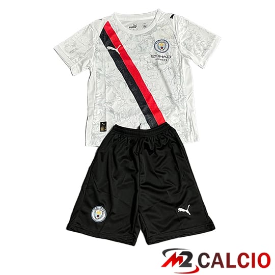 Maglie Calcio Personalizzate,Tute Calcio Squadre,Maglia Nazionale Italiana Calcio | Maglie Calcio Manchester City Bambino Seconda 2025/2026