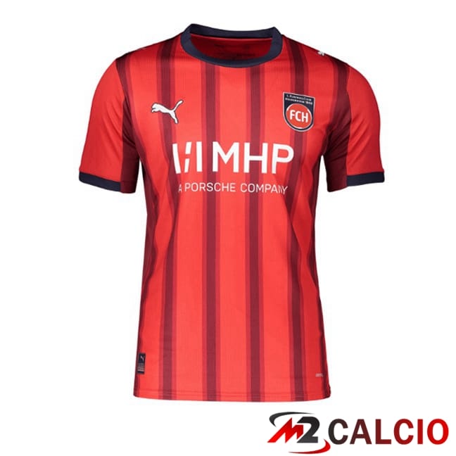 Maglie Calcio Personalizzate,Tute Calcio Squadre,Maglia Nazionale Italiana Calcio | Maglie Calcio FC Heidenheim Prima Rosso 2025/2026