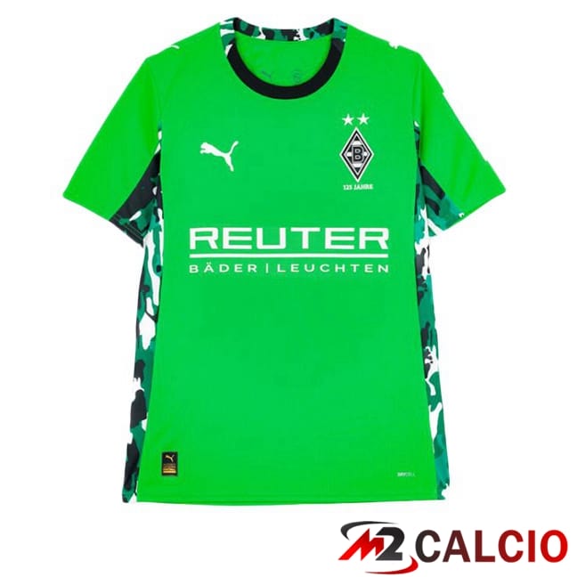 Maglie Calcio Personalizzate,Tute Calcio Squadre,Maglia Nazionale Italiana Calcio | Maglie Calcio Monchengladbach Seconda Verde 2025/2026