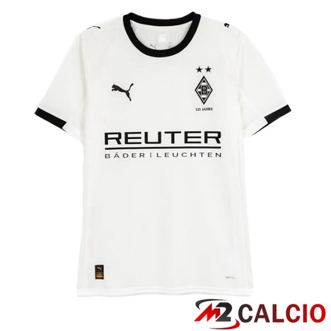 Maglie Calcio Personalizzate,Tute Calcio Squadre,Maglia Nazionale Italiana Calcio | Maglie Calcio Monchengladbach Prima Bianco 2025/2026