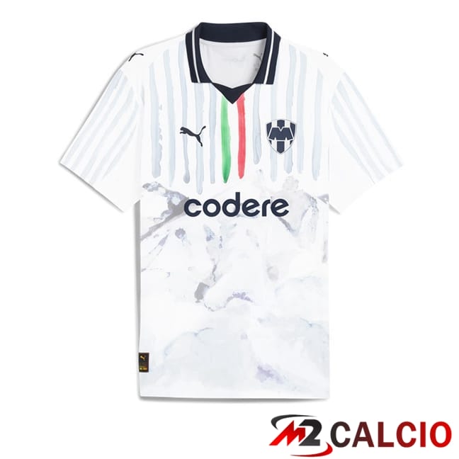 Maglie Calcio Personalizzate,Tute Calcio Squadre,Maglia Nazionale Italiana Calcio | Maglie Calcio CF Monterrey Club World Cup Seconda Bianco 2025/2026