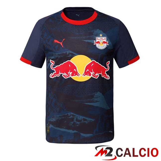 Maglie Calcio Personalizzate,Tute Calcio Squadre,Maglia Nazionale Italiana Calcio | Maglie Calcio FC Red Bull Salzburg Seconda Blu Reale 2025/2026