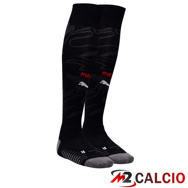 Maglie Calcio Personalizzate,Tute Calcio Squadre,Maglia Nazionale Italiana Calcio | Calzini Calcio AC Milan Prima Nero 2025/2026