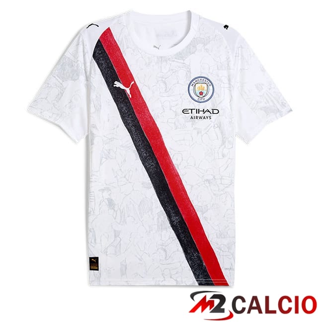 Maglie Calcio Personalizzate,Tute Calcio Squadre,Maglia Nazionale Italiana Calcio | Maglie Calcio Manchester City Club World Cup Prima Bianco 2025/2026