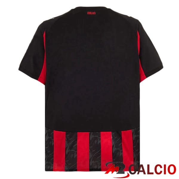 Maglie Calcio AC Milan Prima Rosso Nero 2025/2026