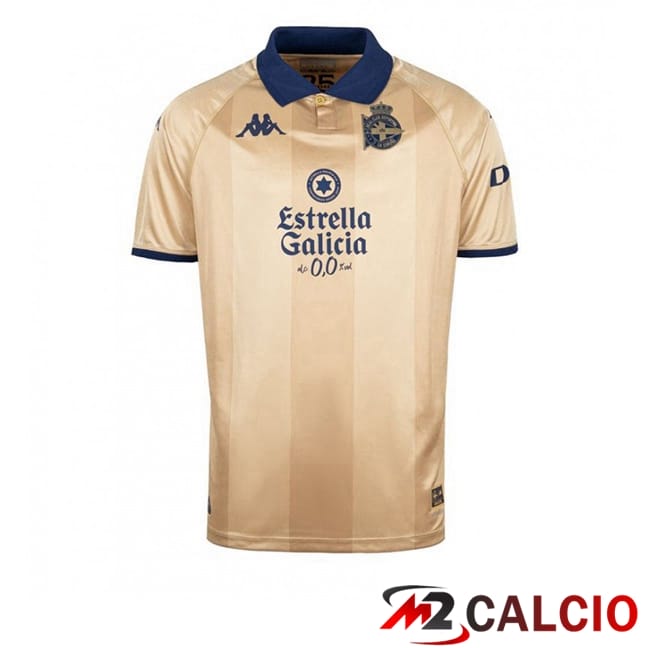 Maglie Calcio Personalizzate,Tute Calcio Squadre,Maglia Nazionale Italiana Calcio | Maglie Calcio Deportivo De La Coruna Édition 25e Anniversaire Giallo