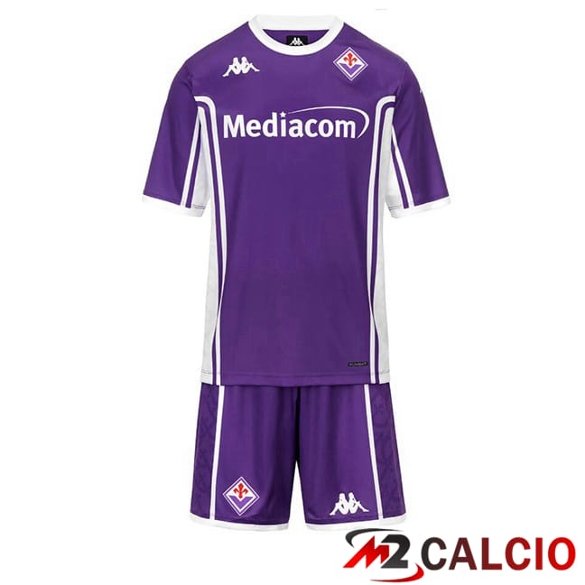 Maglie Calcio Personalizzate,Tute Calcio Squadre,Maglia Nazionale Italiana Calcio | Maglie Calcio ACF Fiorentina Bambino Prima Viola 2025/2026