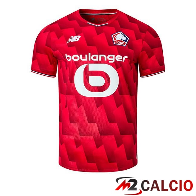 Maglie Calcio Personalizzate,Tute Calcio Squadre,Maglia Nazionale Italiana Calcio | Maglie Calcio Lille OSC Prima Rosso 2025/2026
