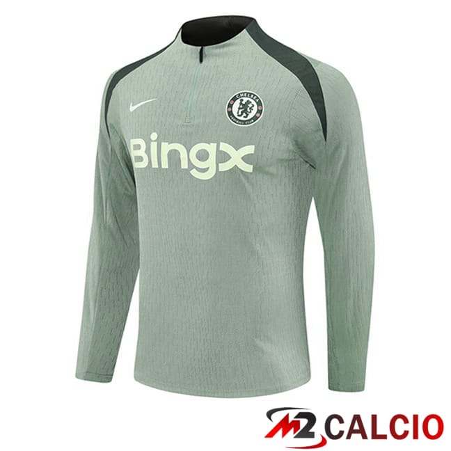 Maglie Calcio Personalizzate,Tute Calcio Squadre,Maglia Nazionale Italiana Calcio | Felpa Allenamento FC Chelsea Verde 2025/2026