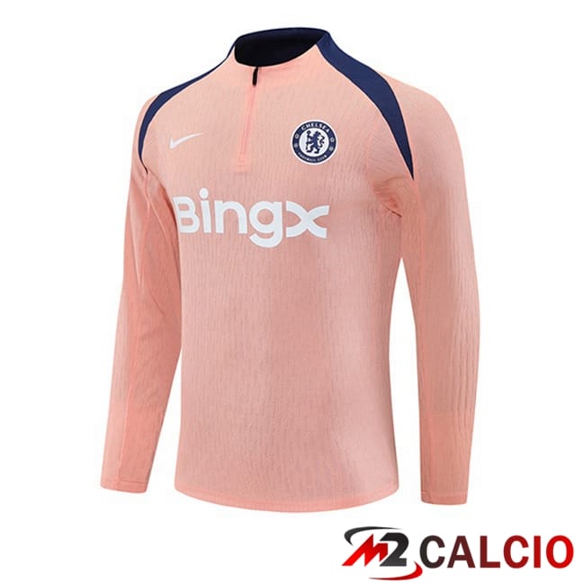 Maglie Calcio Personalizzate,Tute Calcio Squadre,Maglia Nazionale Italiana Calcio | Felpa Allenamento FC Chelsea Rosa 2025/2026