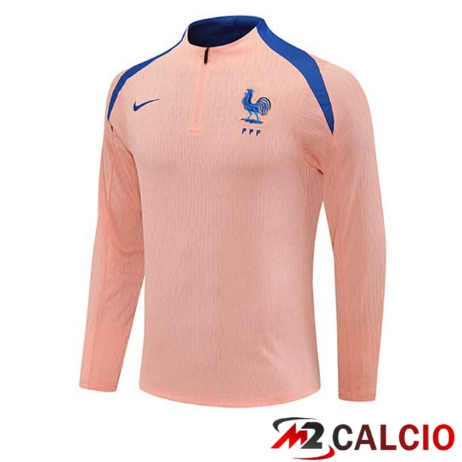 Maglie Calcio Personalizzate,Tute Calcio Squadre,Maglia Nazionale Italiana Calcio | Felpa Allenamento Francia Rosa 2025/2026