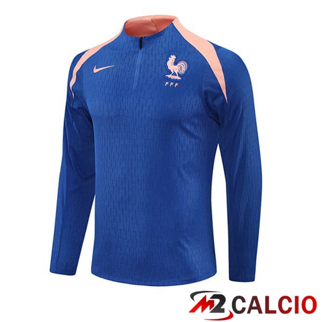 Maglie Calcio Personalizzate,Tute Calcio Squadre,Maglia Nazionale Italiana Calcio | Felpa Allenamento Francia Blu 2025/2026
