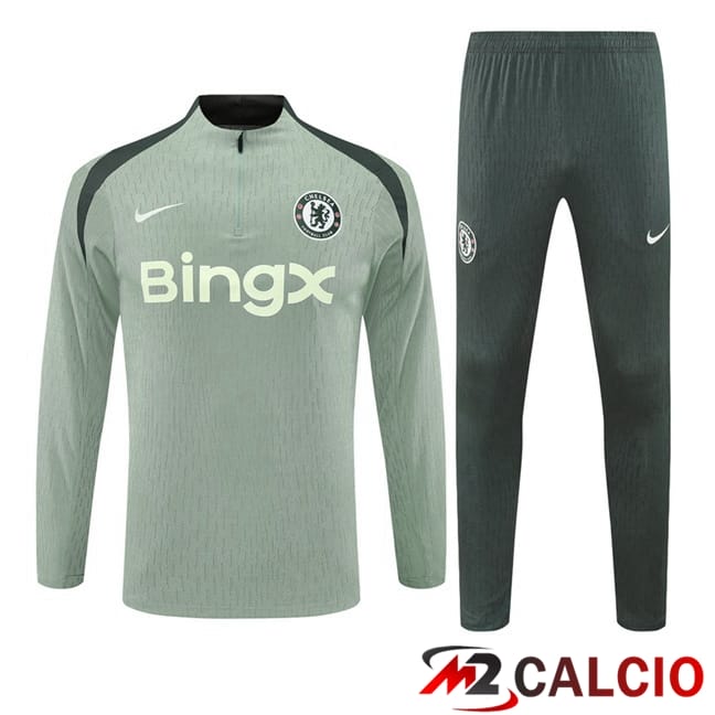 Maglie Calcio Personalizzate,Tute Calcio Squadre,Maglia Nazionale Italiana Calcio | Insieme Tuta Calcio FC Chelsea Verde 2025/2026