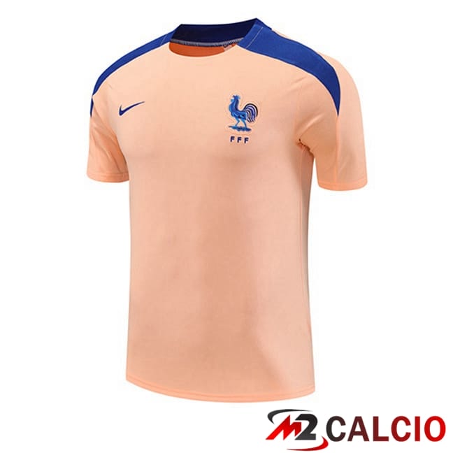 Maglie Calcio Personalizzate,Tute Calcio Squadre,Maglia Nazionale Italiana Calcio | T Shirt Allenamento Francia Rosa 2025/2026