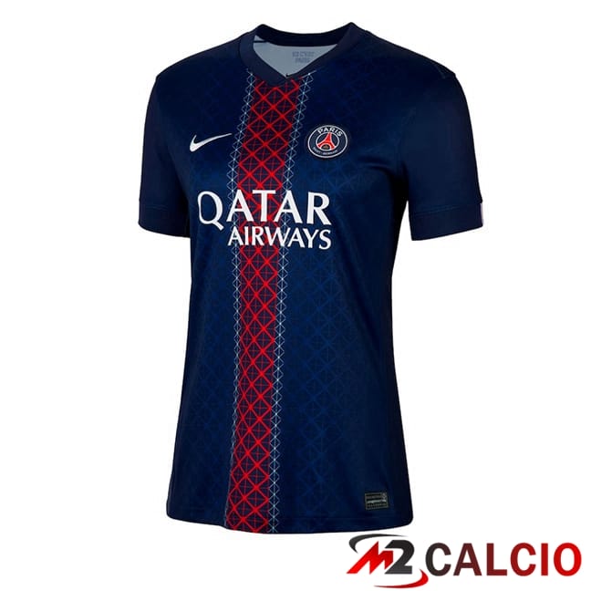 Maglie Calcio Personalizzate,Tute Calcio Squadre,Maglia Nazionale Italiana Calcio | Maglie Calcio Paris PSG Donna Prima Blu Reale 2025/2026